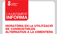 Suplement: Moratòria en la utilització de combustibles alternatius a la cimentera